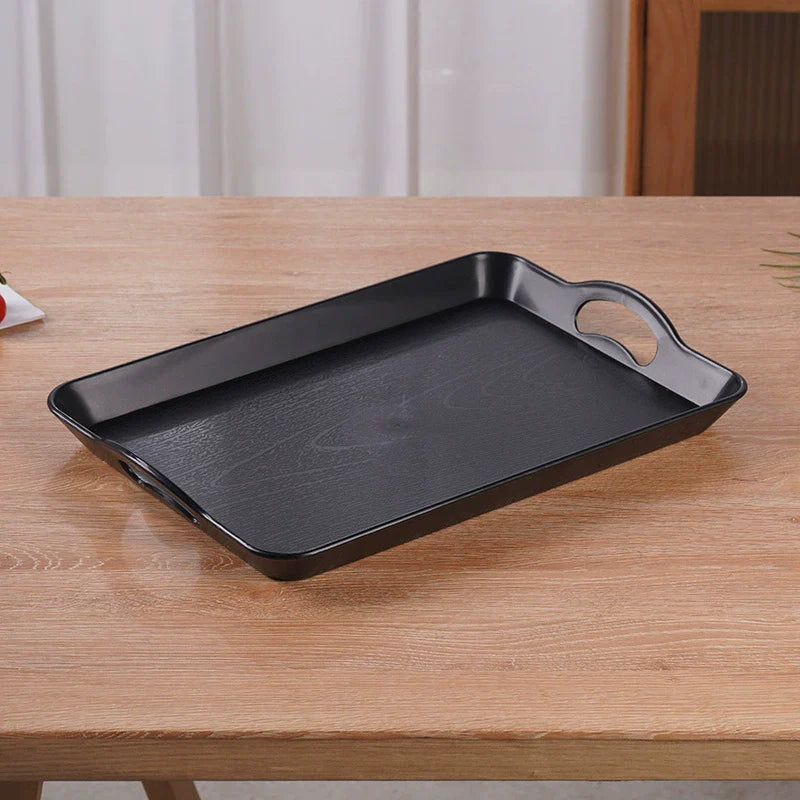 Rectangular Non Slip Plastic Tray