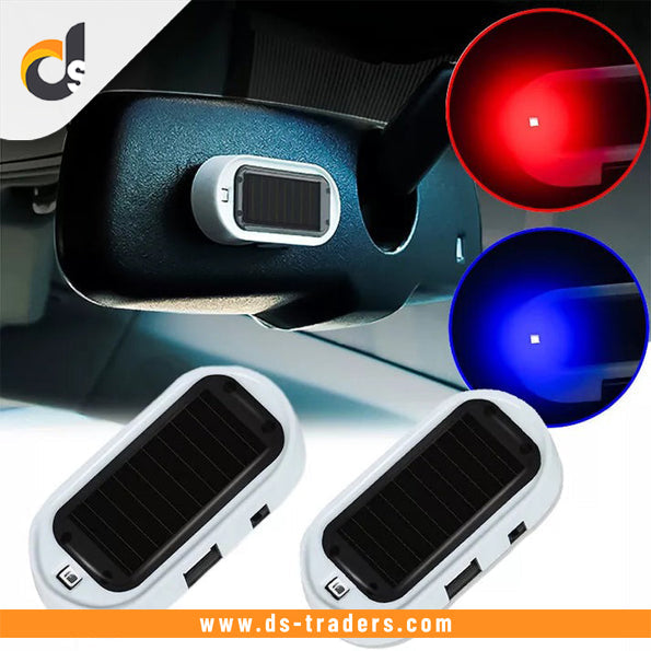 Solar Power Fake Security Alarm Light  For Car