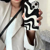 Zebra Wavy Stripes Design - iPhone back cover only