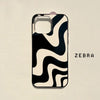 Zebra Wavy Stripes Design - iPhone back cover only