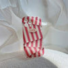 Unique 3d Red & White Stripes- iPhone Back Case Only