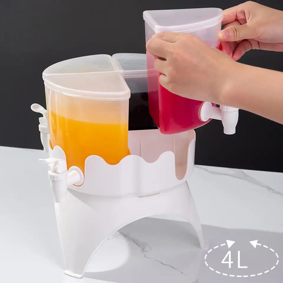 Rotatable large-Capacity Beverage 4 in 1 Drink Dispenser