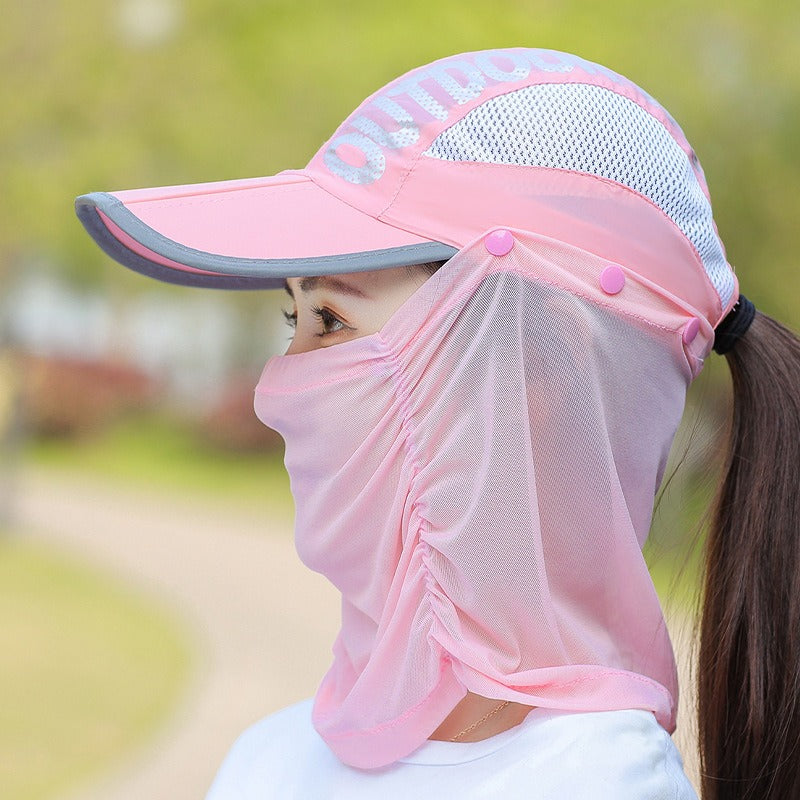 Summer Cap with Detachable Mask