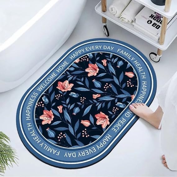 Super Absorbent Silicon Non Slip Bathroom Mat