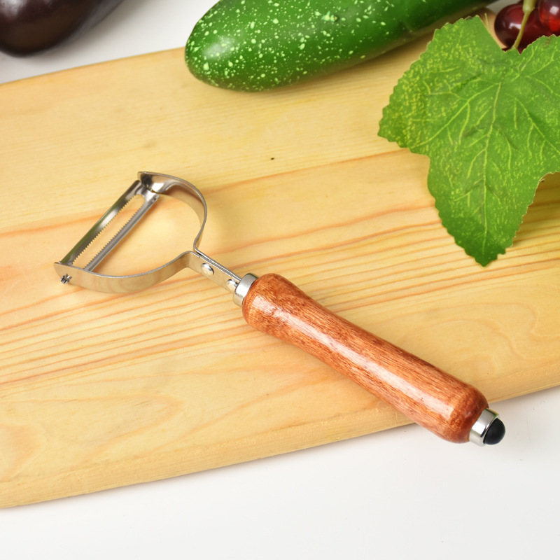 Vegetable & Fruit Peeler With Wooden Handle