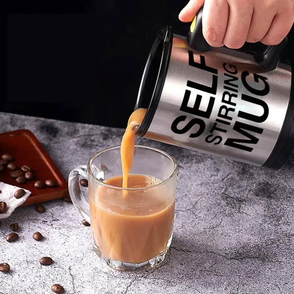 Stainless Steel Self Stirring Coffee Cup