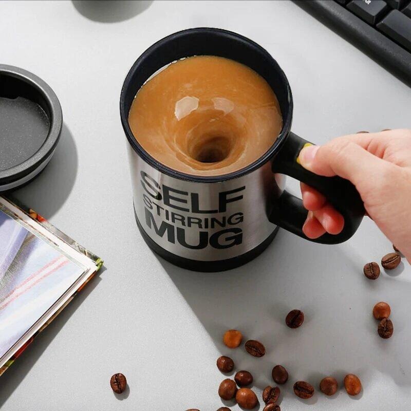 Stainless Steel Self Stirring Coffee Cup