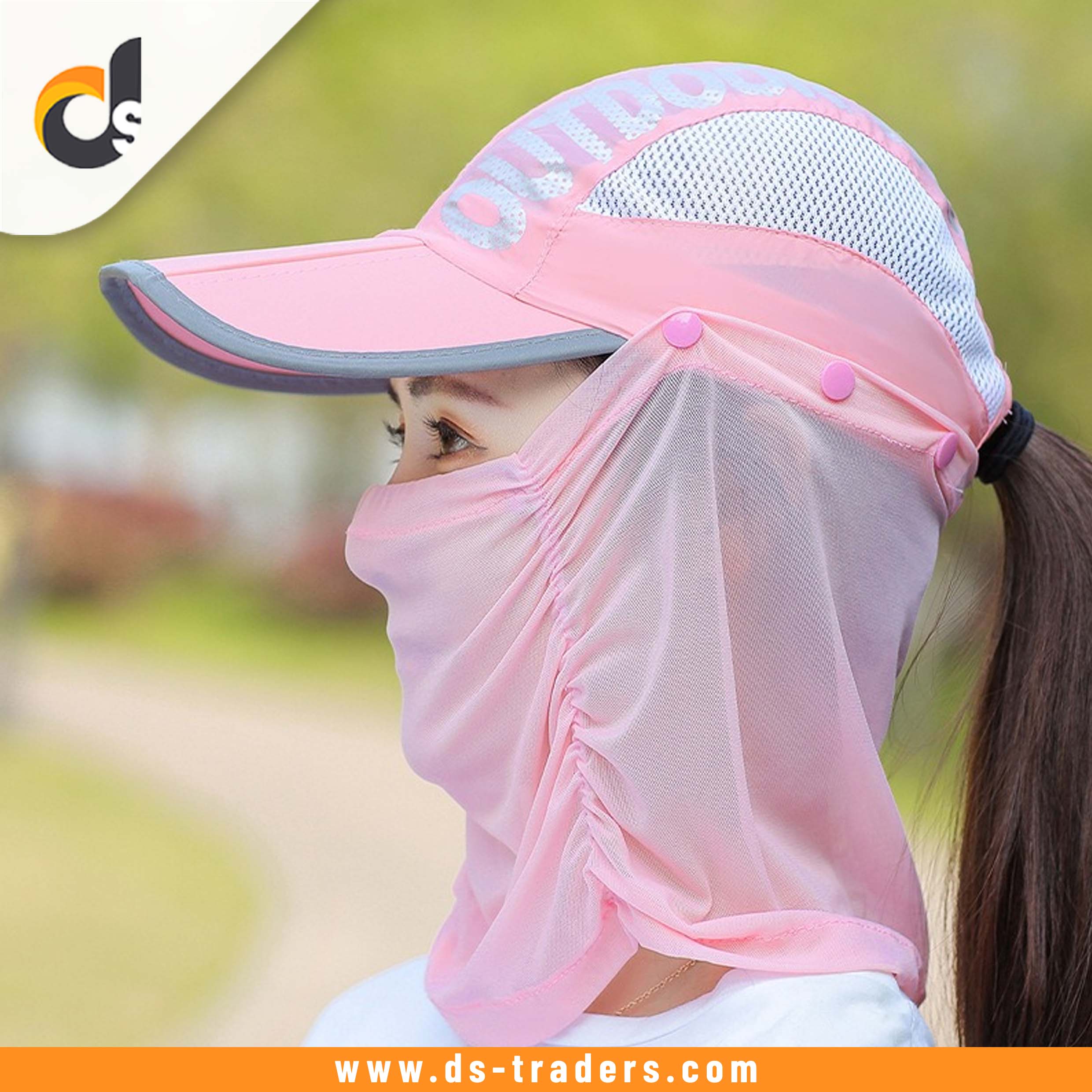 Summer Cap with Detachable Mask