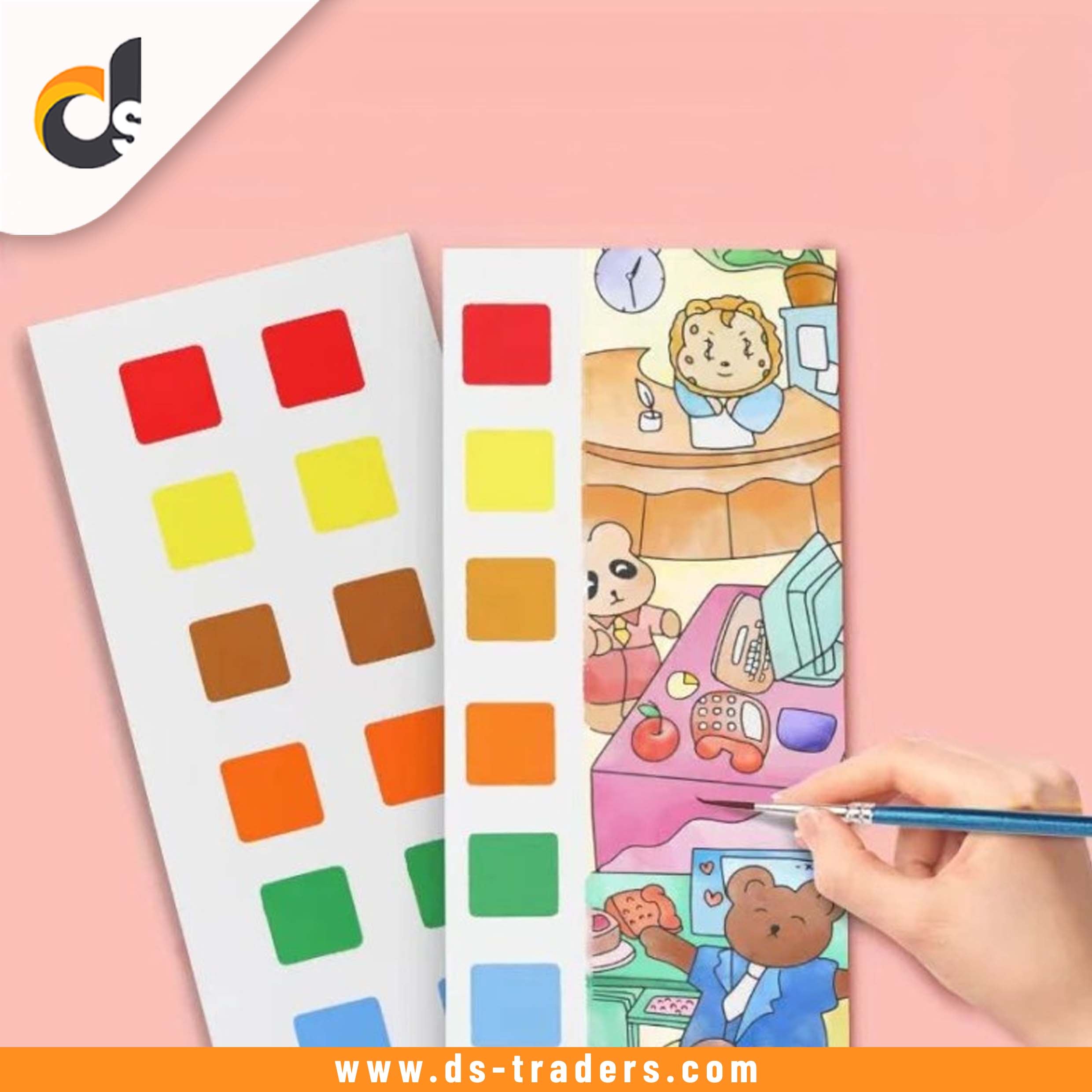 12 Pages Children's Watercolor Drawing Book