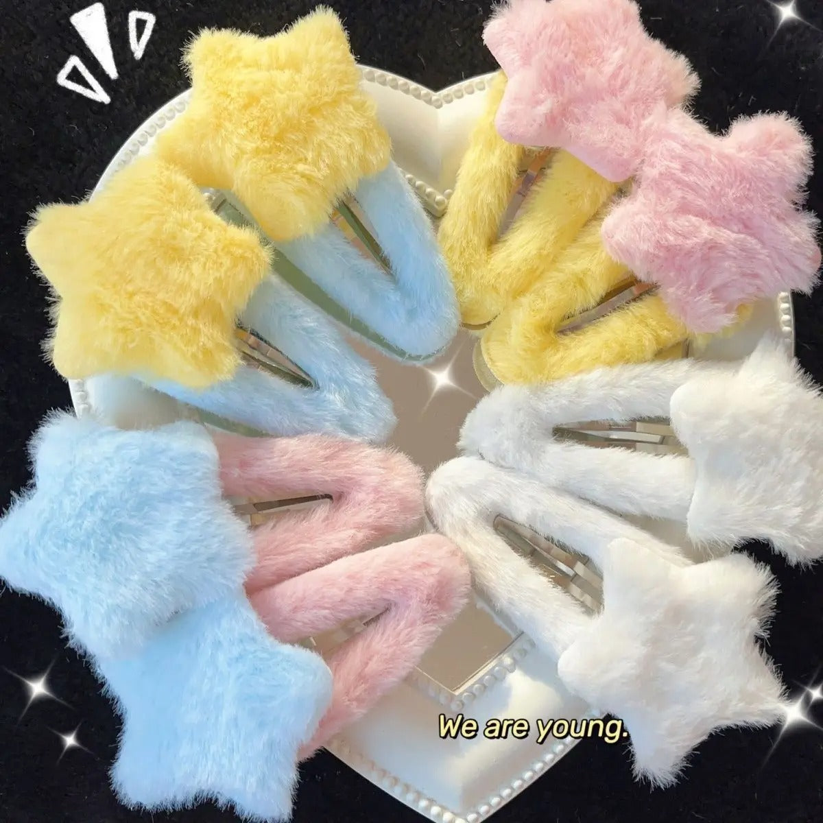 Cute Fluffy Star Hair Clip